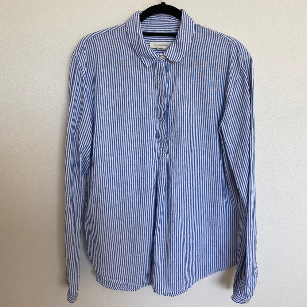 Treasure & Bond Striped Blouse 💙